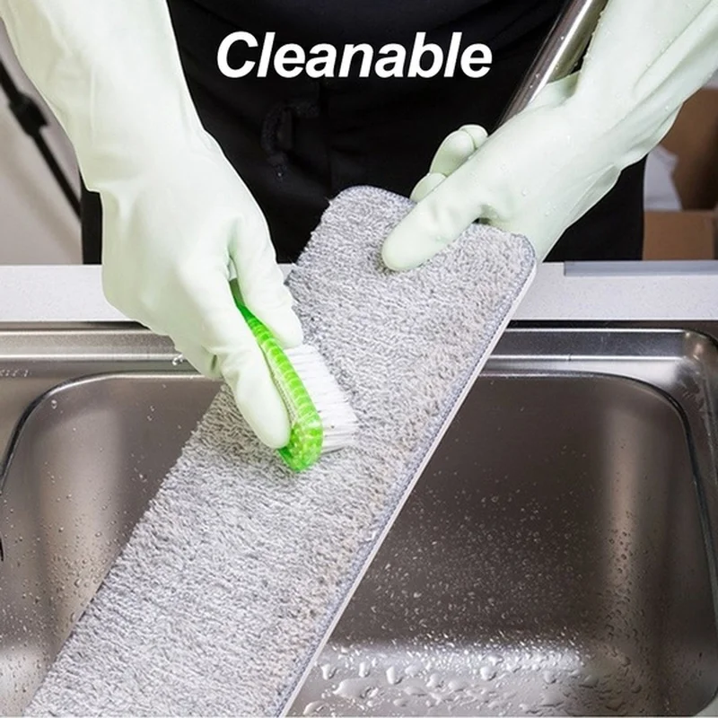 1/2/5 Piece Microfiber Mop Kitchen Floor Cleaning Suitable for 12X33 Cm Flat Squeeze Mop Replacement Mop Pad Household Tool