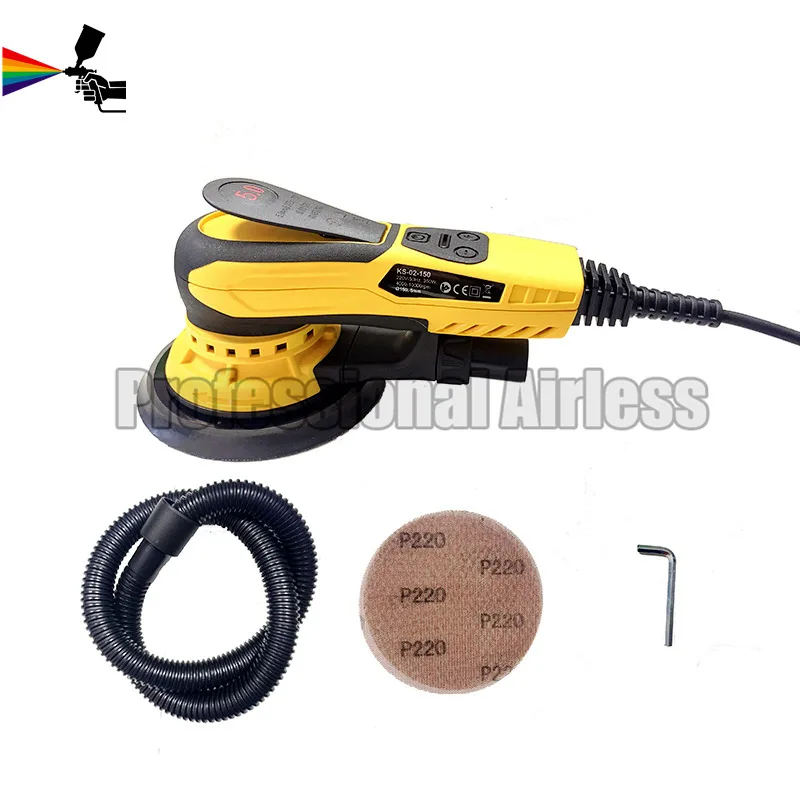 110V  Random Orbital Sander Brushless  Multi-function Variable Speed Machine for For Car Polisher Wood Corners Wall Polishing