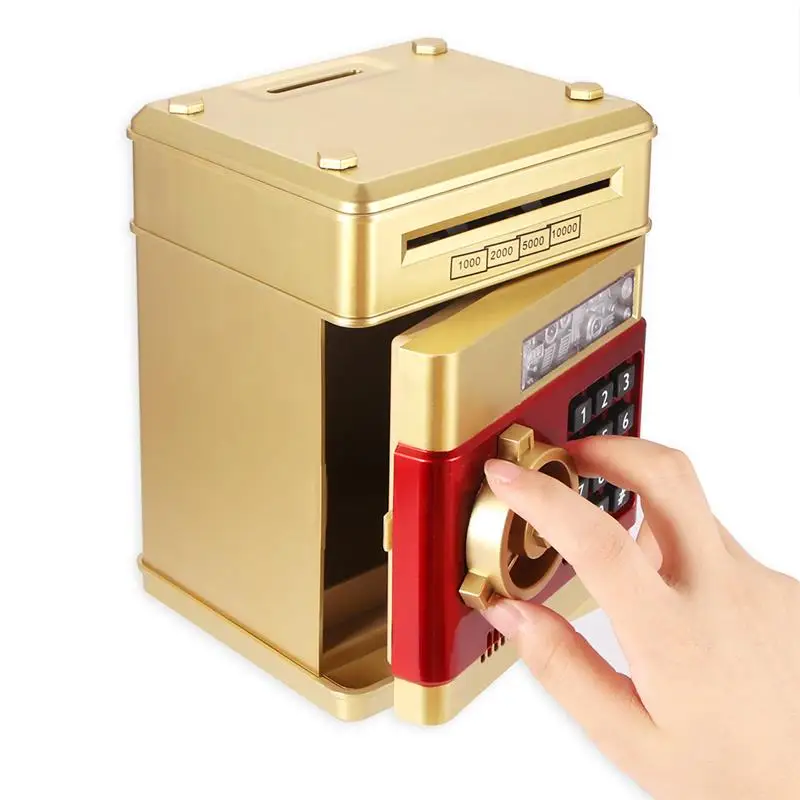 Electronic Piggy Bank Safe Box Money Boxes For Children Digital Coins Cash Saving Safe Deposit Mini ATM Machine Kid Xmas Gifts
