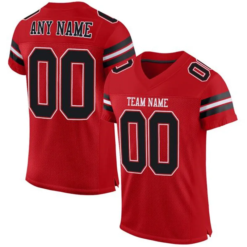 Customized Football Jersey Embroidered Team Name,Number Washable Dry-comfort Cool Sportswear for Boy/Girl/Kids Big size Outdoors