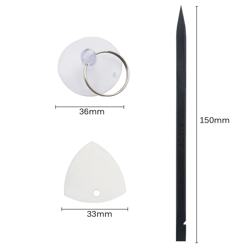 Reparatieset voor mobiele telefoons, 6-in-1 magnetische schroevendraaier 0,6 Y000 P2 Pentalobe T2 Torx PH0000 kruiskopschroevendraaier openingsgereedschap