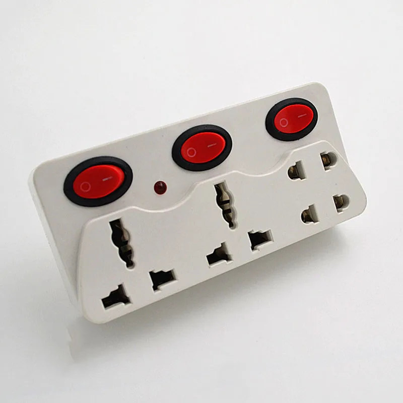 

Home travel Electrical Outlet Extension Four Socket Power Strip Standard Plug With 4 Sockets Electrical Plugs Adapter