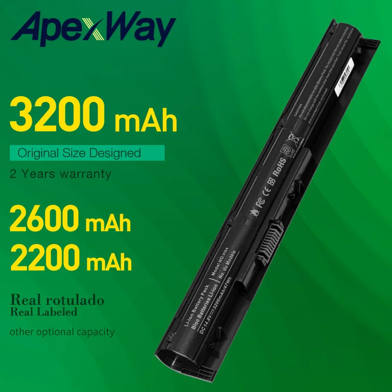 

ApexWay 14,8 v 4 ячейки VI04 VIO4 Vew Аккумулятор для ноутбука HP ProBook 440/450 G2 серии 756745-001 756744-001 756478-421 756743-001