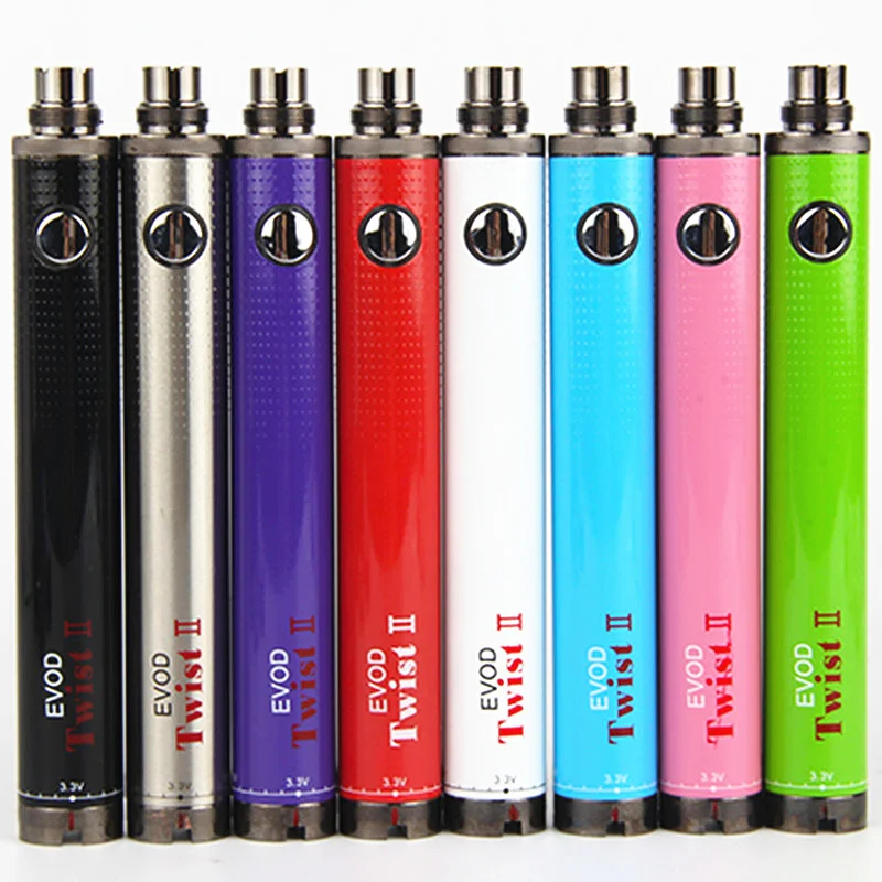 Elektroniczny papieros EVOD Twist II bateria 1600mAh eGo gwint bateria do waporyzatora do 510 CE4 MT3 H2 Atomizer zbiornik E Pen Starter Kit