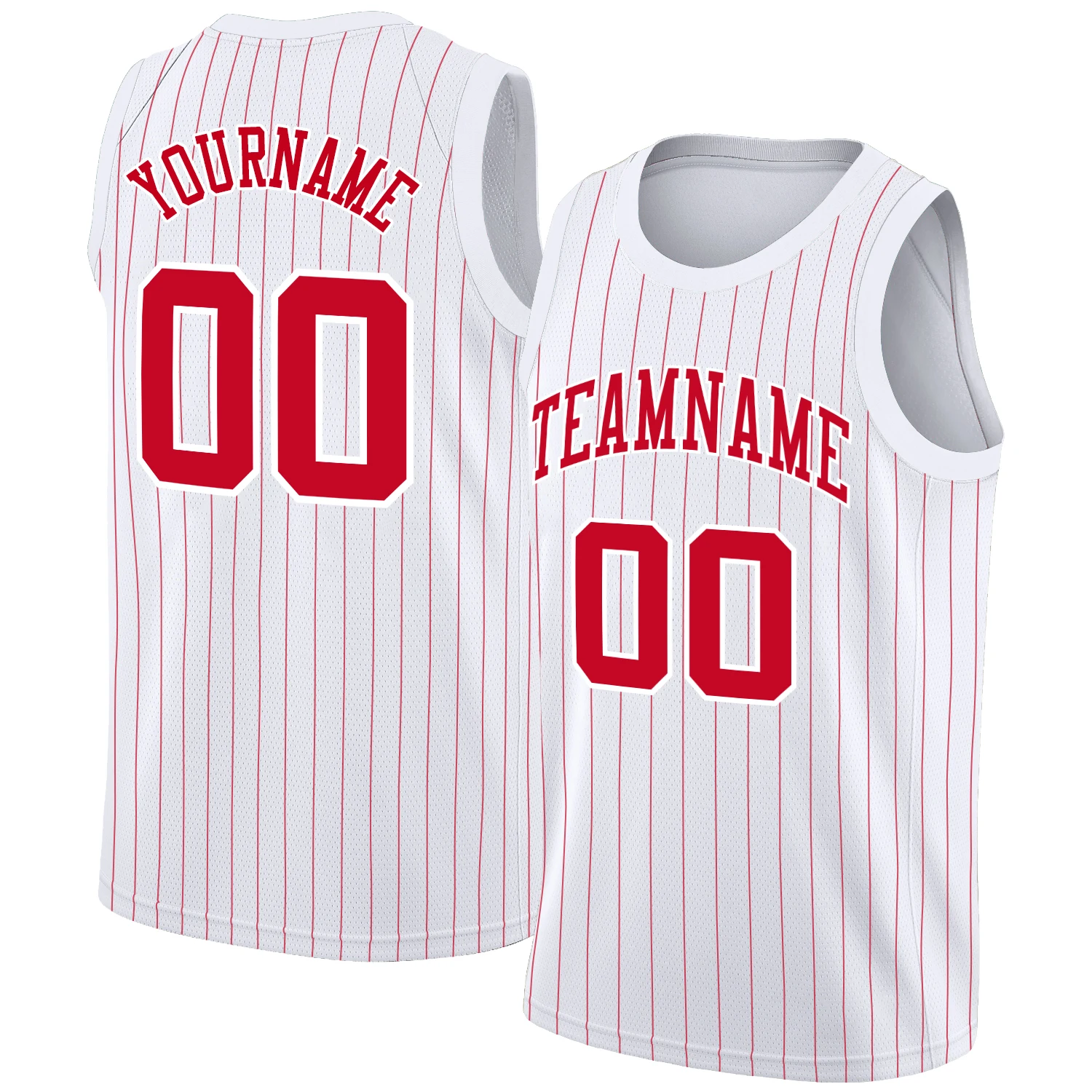 Custom Men's Basketball Jersey Vertical Stripes Printed Basketball Shirt College Student Competition Training Youth