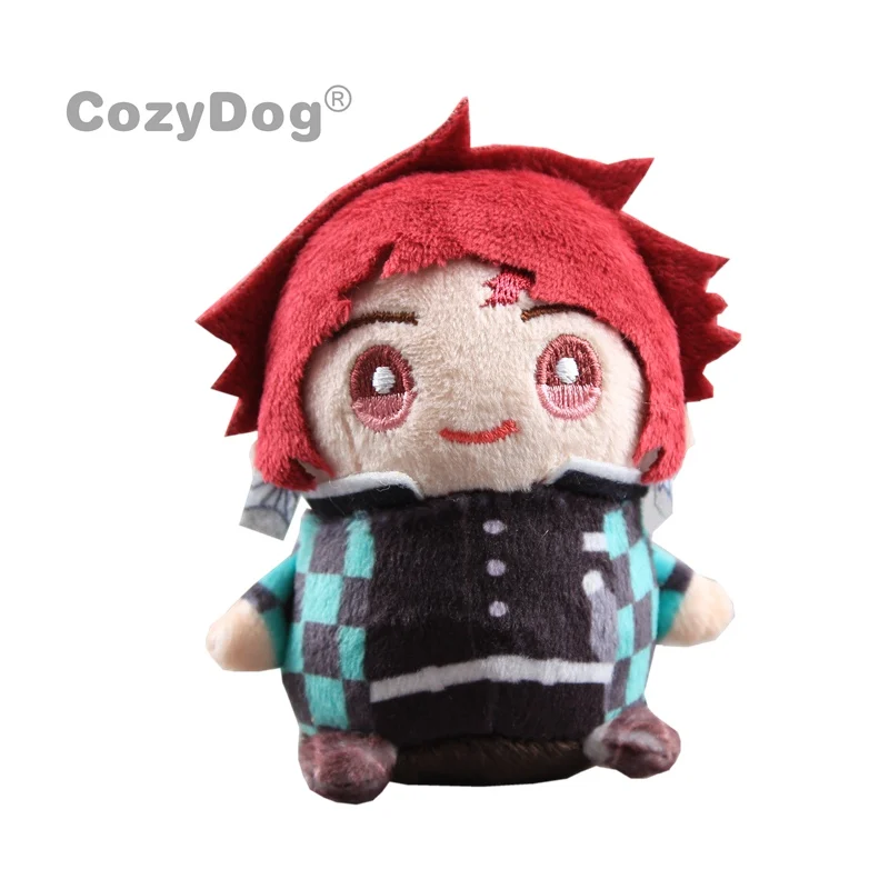 Llavero con colgante de Cosplay de Anime japonés, muñecos de peluche bonitos de 9 cm, llavero con figura de Demon Slayer Kimetsu no Yaiba