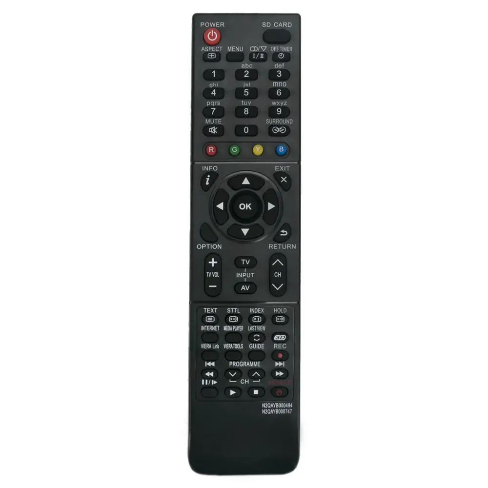 New N2QAYB000494 N2QAYB000747 Replaced Remote Control fit for Panasonic TH-L22X20A TH-L22X25A TV