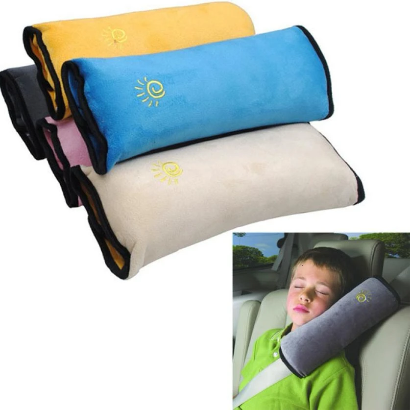 Baby Children Safety Strap Car Seat Belts Pillow Protect Shoulder Pad Car Soft Headrest Seatbelt Cushion Neck Pillow Kids Pillow