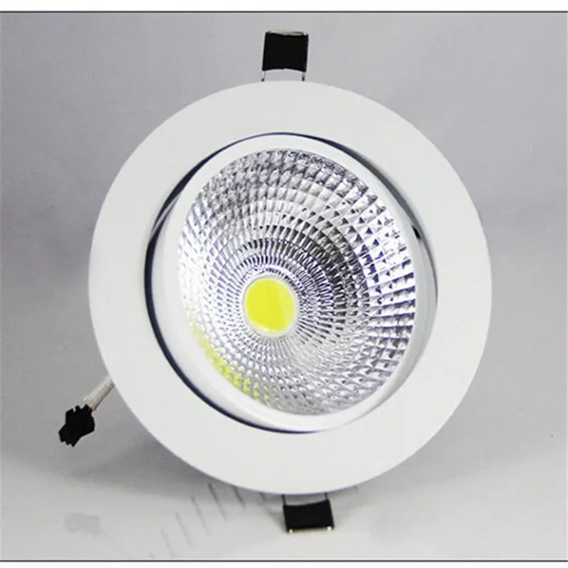 Super Bright Recessed Dimmable LED Downlights 5W 7W 9W 12W 15W 18W Epistar Chip COB Spot Light Ceiling Lamp Decoration AC85-265V