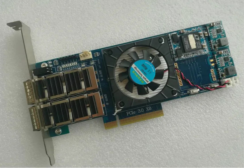 Kintex UltraScale XCKU5P PCIE 3.0 QSFP X 2 or SFP X 2  xilinx board xilinx fpga board xilixn fpga development board pcie board