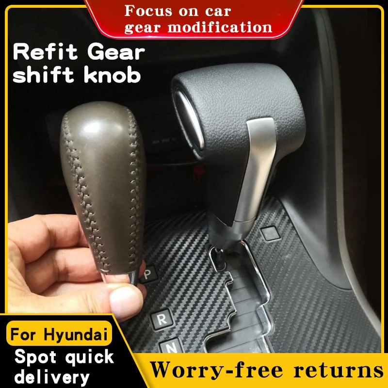 Car Automatic Gearbox Gear stick Gear Shift Knob handle for hyundai iX35 Veracruz Shift knob Sonata  New SantaFe Hyundai Shengda
