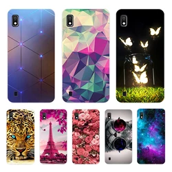 Funda de silicona suave con flores para Samsung Galaxy A10, A10, A105F, A105, TPU, couqe