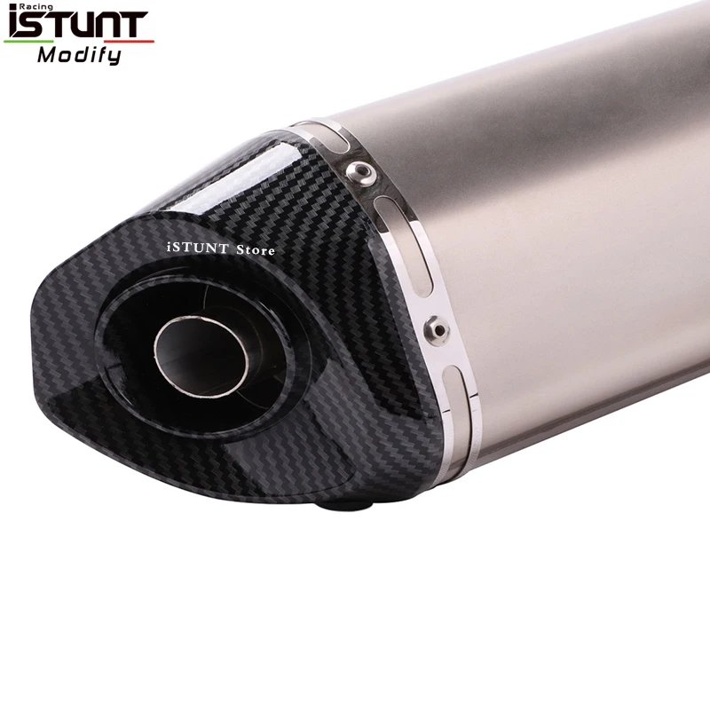 51MM Universal Motorcycle Exhaust Pipe With Muffler DB Killer Escape Moto For Yamaha Honda Duke Kawasaki Ducati Slip-on