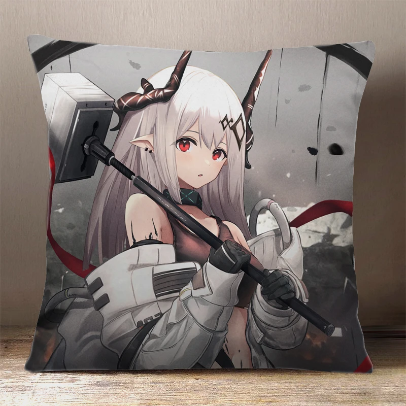 Game Arknights Mudrock Cosplay Cartoon Printing Square Throw Pillow Siesta Dakimakura Dakimakura Safa Back Cushion Cosplay Gifts