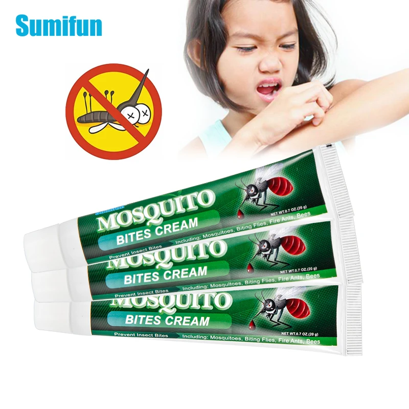 

3pcs Sumifun Mosquito Repellent Cream Mint Extract Antipruritic Ointment Summer Refreshing Insect Bite Skin Anti Itching Plaster