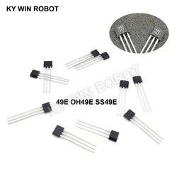 10PCS 49E Hall Element OH49E SS49E Hall Effect Sensor Linear Switch New Good Quality