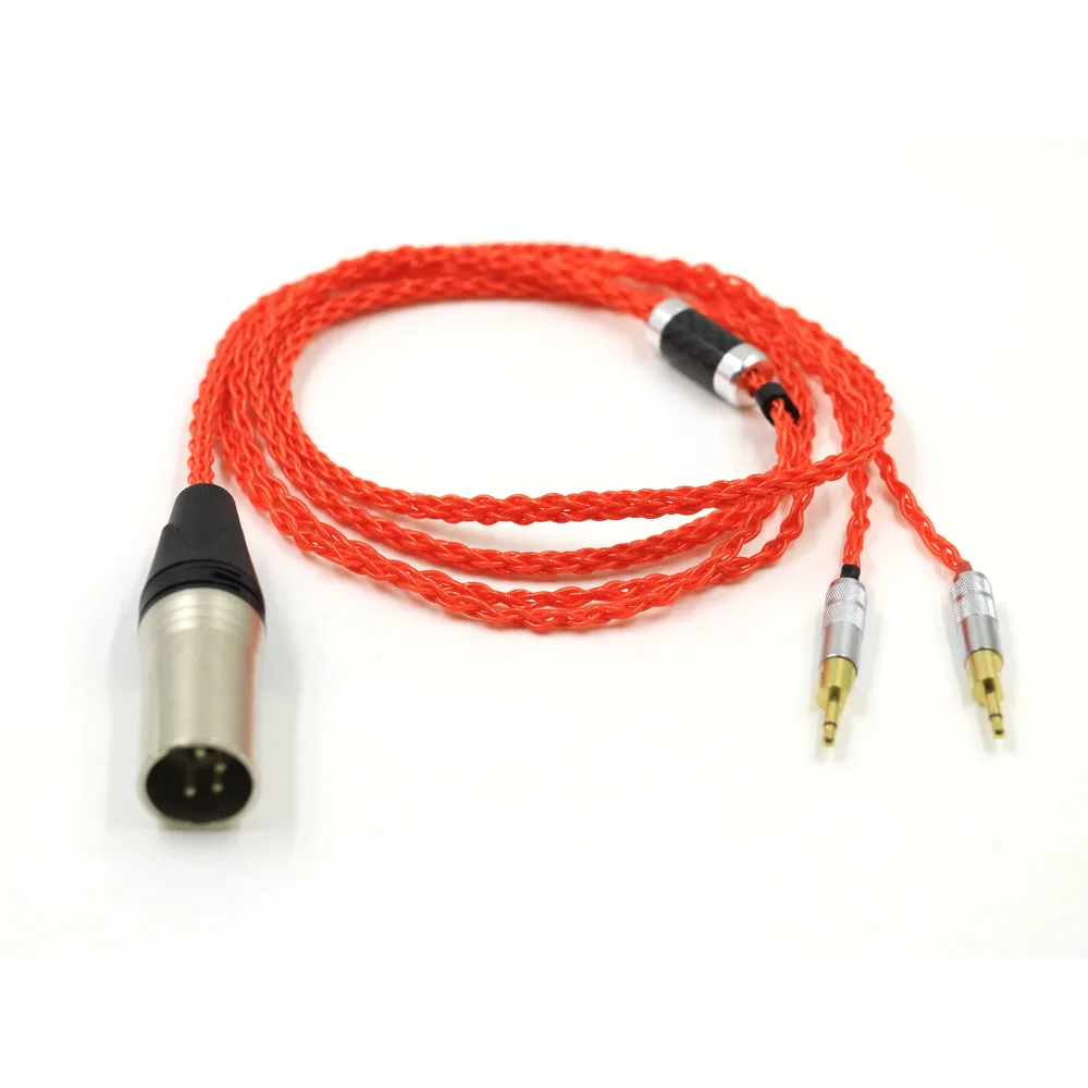 TOP-HiFi UPOCC Đơn Tinh Thể Bạc Tai Nghe Thay Thế Cáp Nâng Cấp Cho HD700 HD 700 M1060 M1060c Tai Nghe