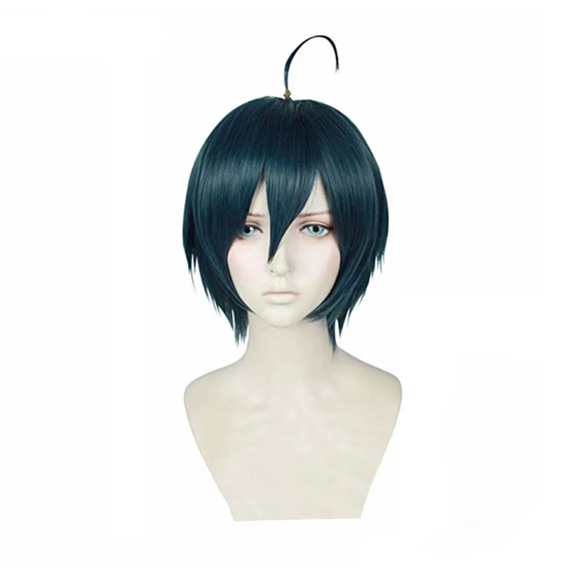 Anime Danganronpa V3: Killing Harmony Saihara Shuichi Cosplay Wig Dangan Ronpa Heat Resistant Hair Wigs + Wig Cap