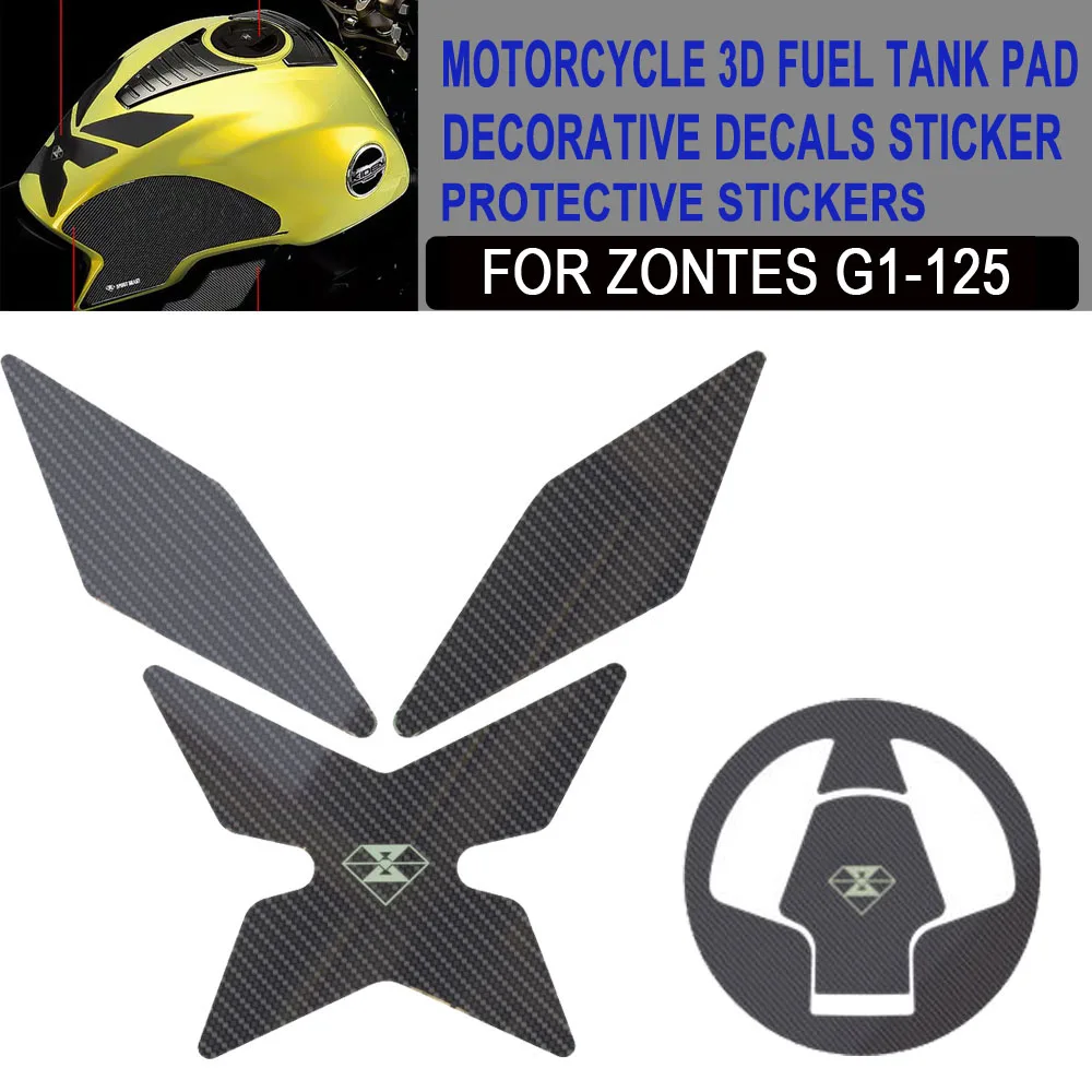 For Zontes G1-125 Motorcycle Dedicated Fuel Tank Pad Decorative Decals Sticker Protective Stickers Zontes G1-125  125-G1 G1 125