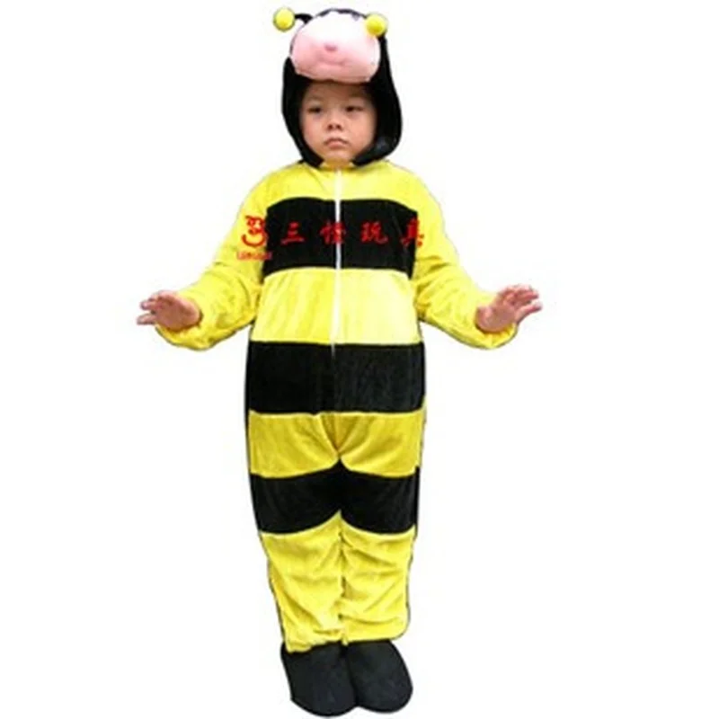 Cartoon Bee Animal Role Playing Costume for Children, Roupas de Halloween, Roupas Cosplay, Palco, Menino, Menina, Menina