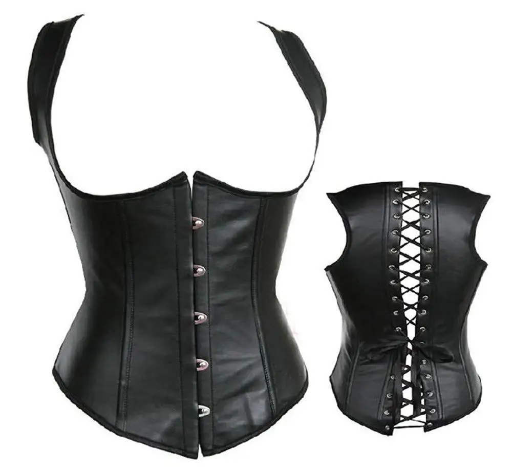 Drop Shipping Staal Botten Vest Taille Dubbele Uitgebeend Satijnen Onderborst Corset