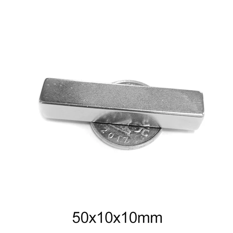 

1/2/5/10/15PCS 50x10x10 Strong Magnet sheet 50mm*10mm Permanent Neodymium Magnet 50x10x10mm Strip Block Magnets 50*10*10