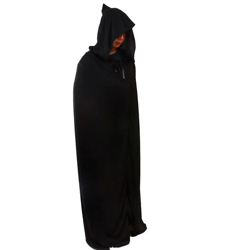 1.8m Man Black Cloth Hooded Blanket For Adults Watching TV Reading Festival Wearable Cloth Hoodie Throw Blankets