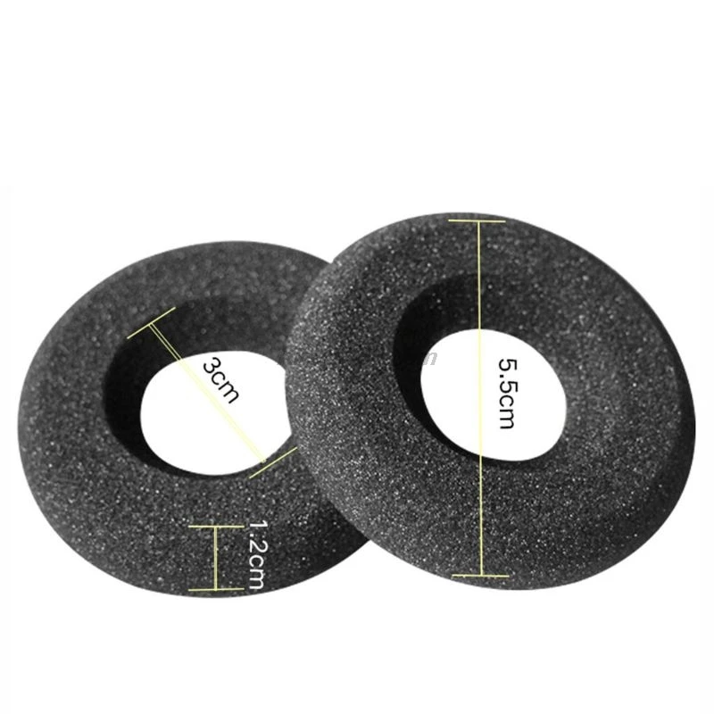 4PCS Replacement Soft Sponge Earpads Ear Cover Ear Pads for Plantronics H251/H251N/HW251N/H261N/H51/HW291N/SP11/HW111N Headphone