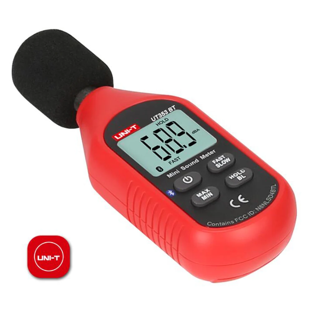 UNI-T UT353BT Sound Level Meter Digital Bluetooth Noise Meter Tester 30-130dB Decibel Monitoring Sound Level Meters.