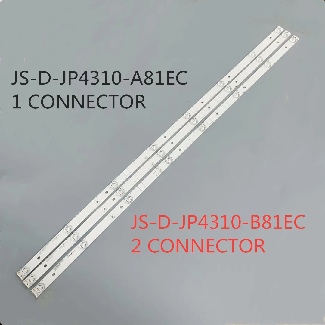 3PCS LED backlight strip lamp for akai 43 inch TV JS-D-JP4310-A81EC JS-D-JP4310-B81EC E43DU1000 MCPCB