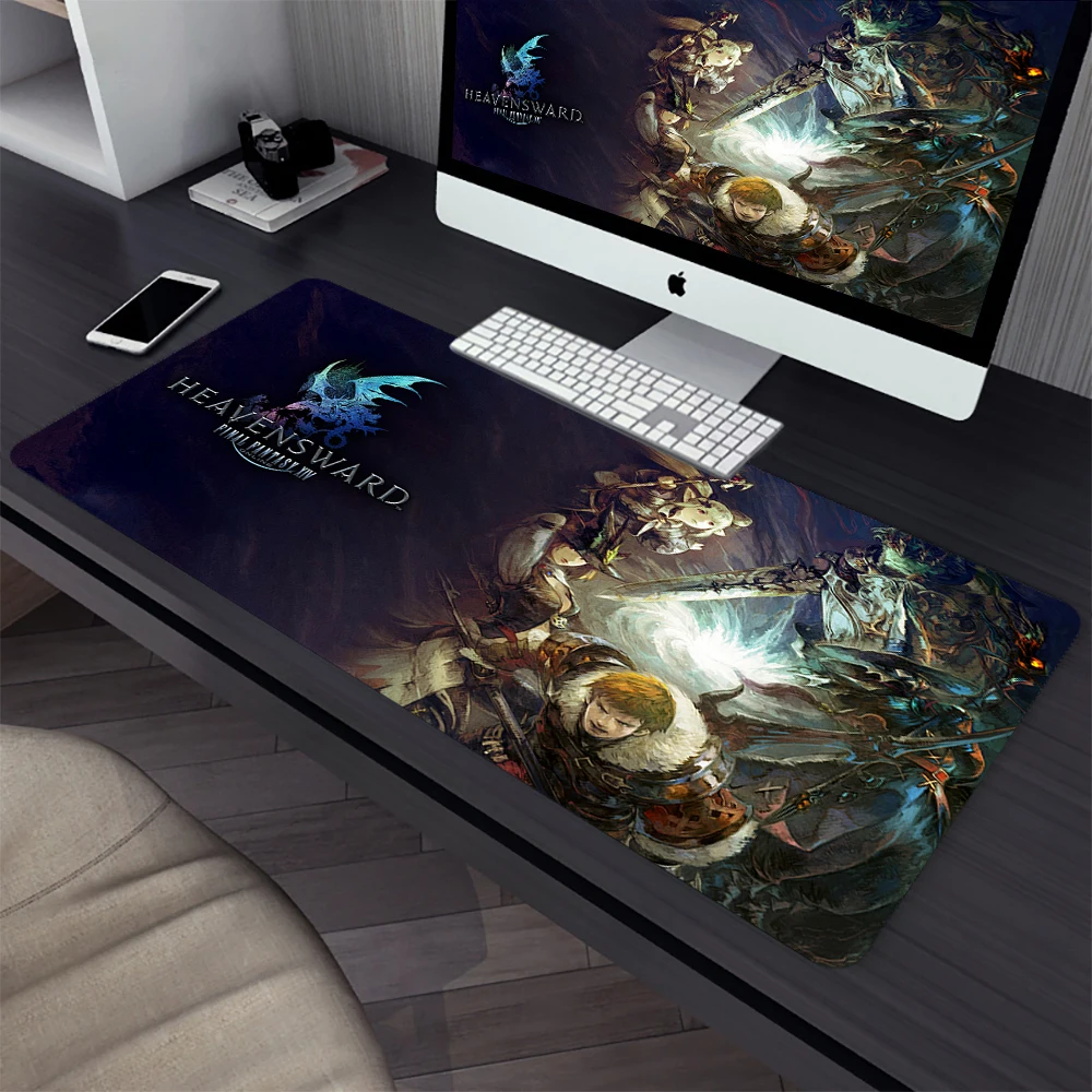 Final Fantasy XIV Online Large Gaming Mouse Pad Computer Mousepad PC Gamer Laptop Mouse Mat XXL Mausepad Keyboard Mat Desk Pad