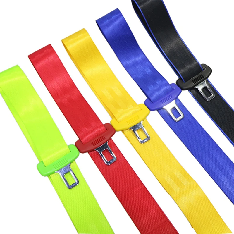 New 1pcs Universal 2.1cm car seat belt elbow lock tongue safety belt replacement insert car seat belt accessories multicolor