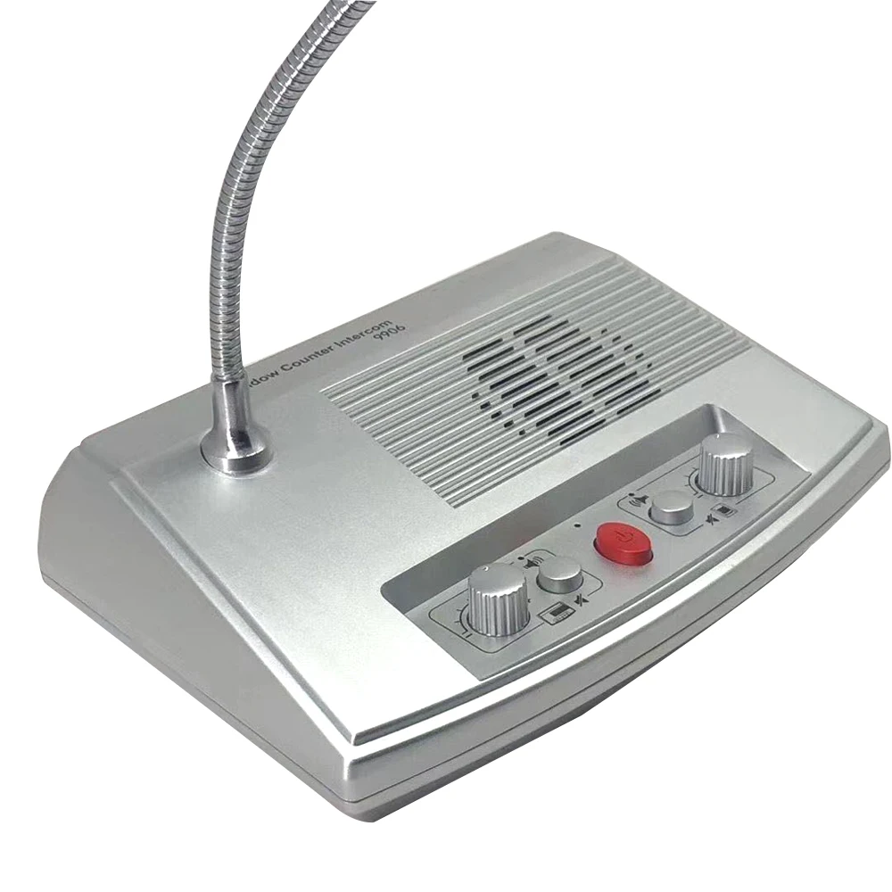 Window Counter Dual Way Intercom Speaker System for Hospital Bank Bus Station Ticket Office Microphone Intercom Speaker