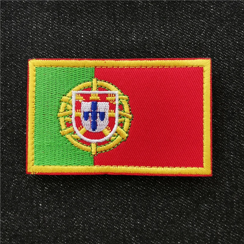 National Flag Badges Embroidery Patches for Clothes Sewing Supplies Decorative Stickers Clothing Velcroing DIY