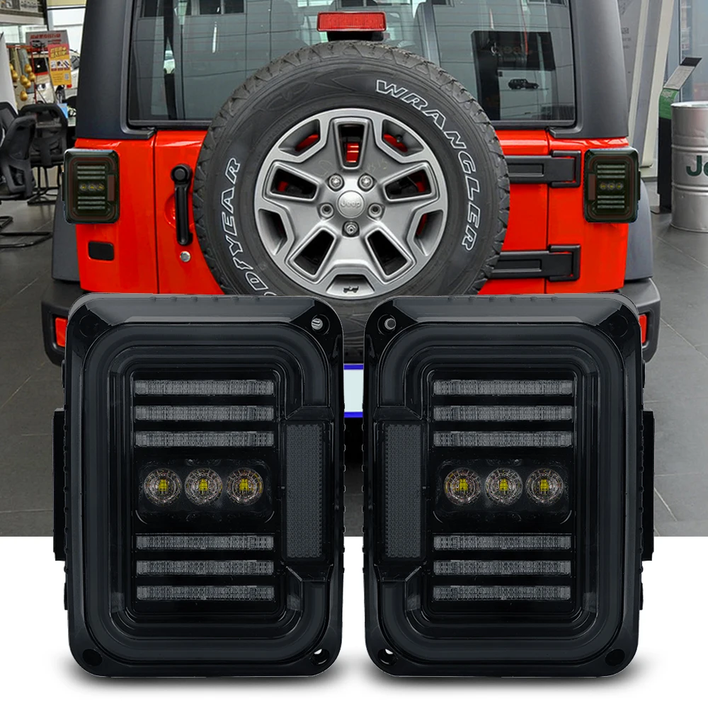 

Задние светодиодсветодиодный фонари для Jeep Wrangler JK, 2007-2016 гг., пара