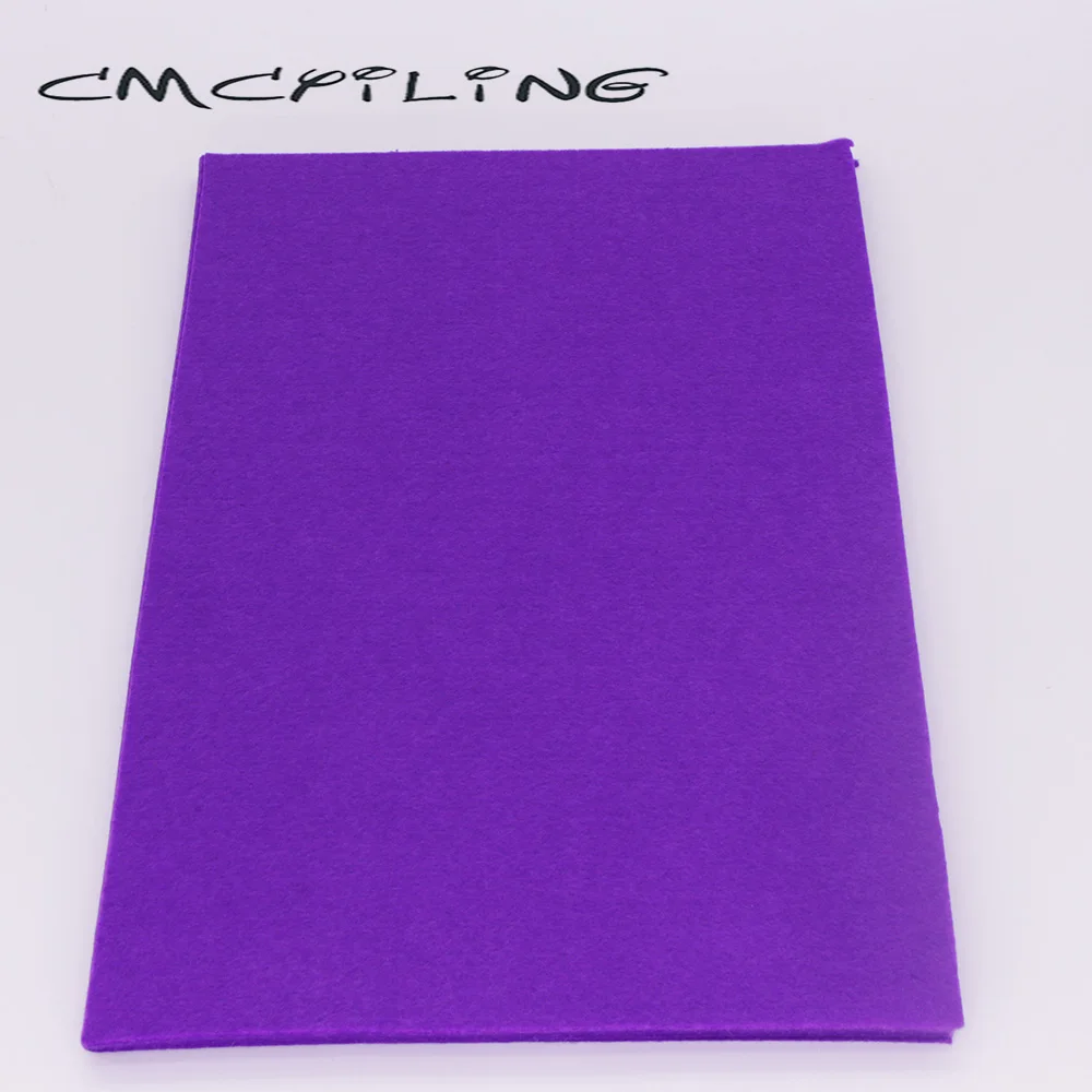 CMCYILING Purple Hard Felt 1 MM Thickness Polyester Cloth For DIY Crafts Dall Scrapbook / Non-Woven Sheet  20 Pcs/Lot  20*30cm