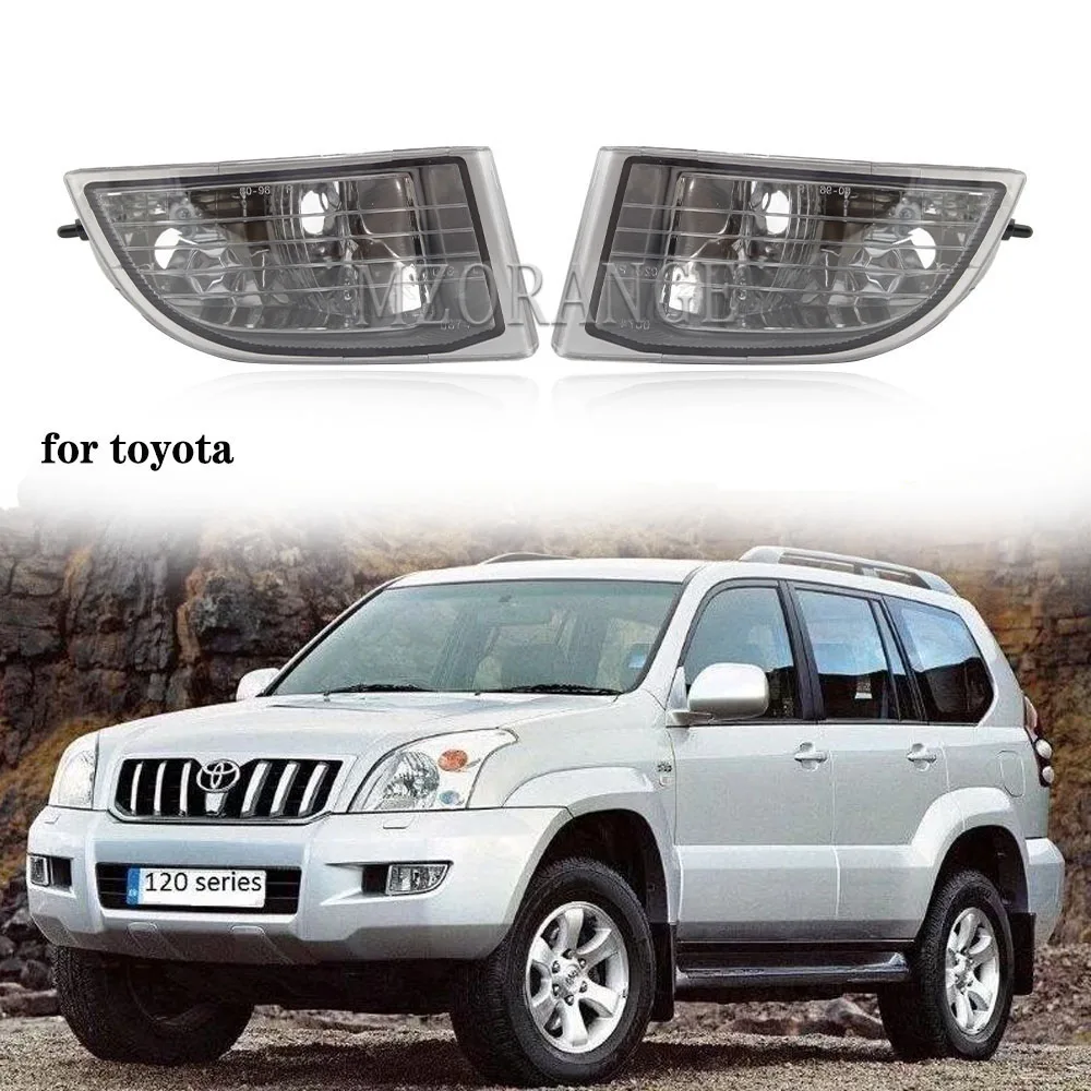 Fog Light Headlight Assembly For Toyota PRADO 120 2700/4000 For Land Cruiser LC120 2002-2009 DRL Fog Lamp Front Bumper Light