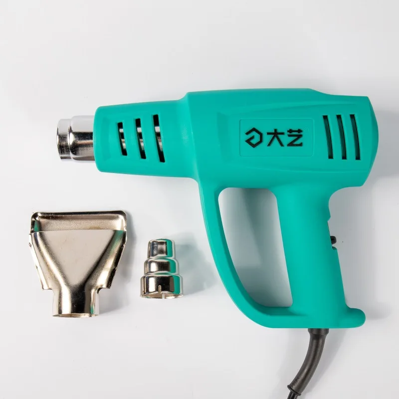 Heat Gun,  2000W Hot Air Gun, 3-Temp Settings 50-400-600,  3 Nozzles with Scraper, Overload Protection for Crafts, Shrinking