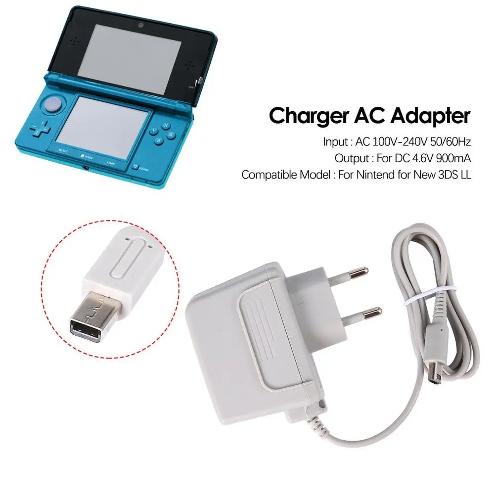 For Nintendo AC Adapter EU Plug Charger 100V-240V Power Adapter for nintendo 3ds charger XL 2DS DS DSI US Plug apdapter Switch