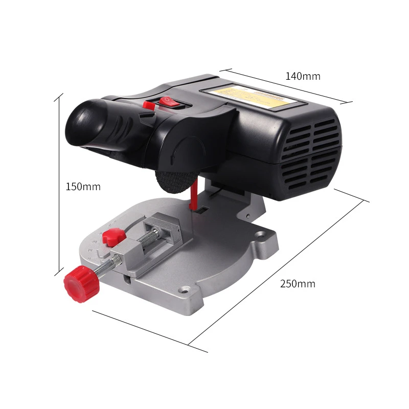 0-45 Miter Degree Mini Cut-off Miter Saw for Cutting Metal Wood Plastic Arts & Crafts 110V Power Benchtop Cut Off Miter Saw