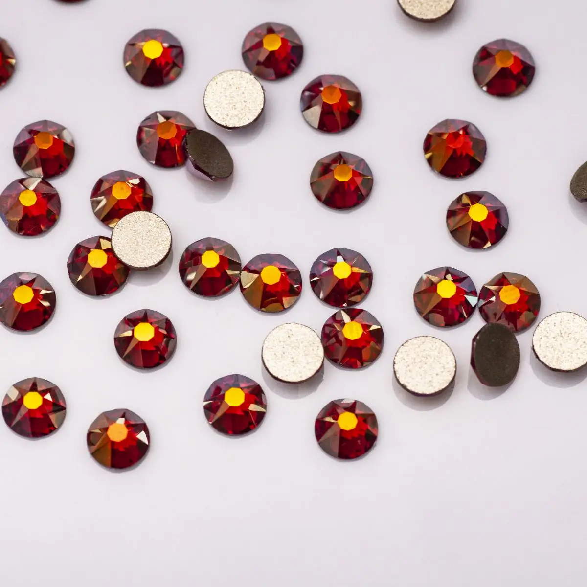 YANRUO 2088 Cold New Element AB Strasssteine, nicht heißklebend, flache Rückseite, SW Gems, zum Aufkleben auf Nägel, Kristalle für Bastelarbeiten – Detail 9
