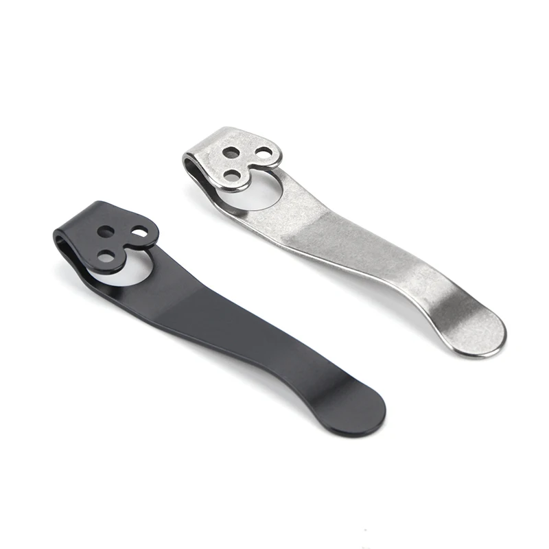 Titanium Back Clip Peça de Substituição para Spyderco Deep Carry Clip Bolso 3-hole Design Acessórios Faca Alta Qualidade C81 C10 C11