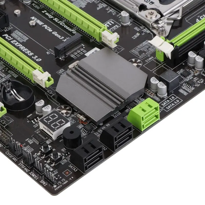 

X79 Turbo moederbord LGA2011 USB3.0 SATA3 PCI-E NVME M.2 SSD ondersteuning REG ECC geheugen en Xeon E5 processor