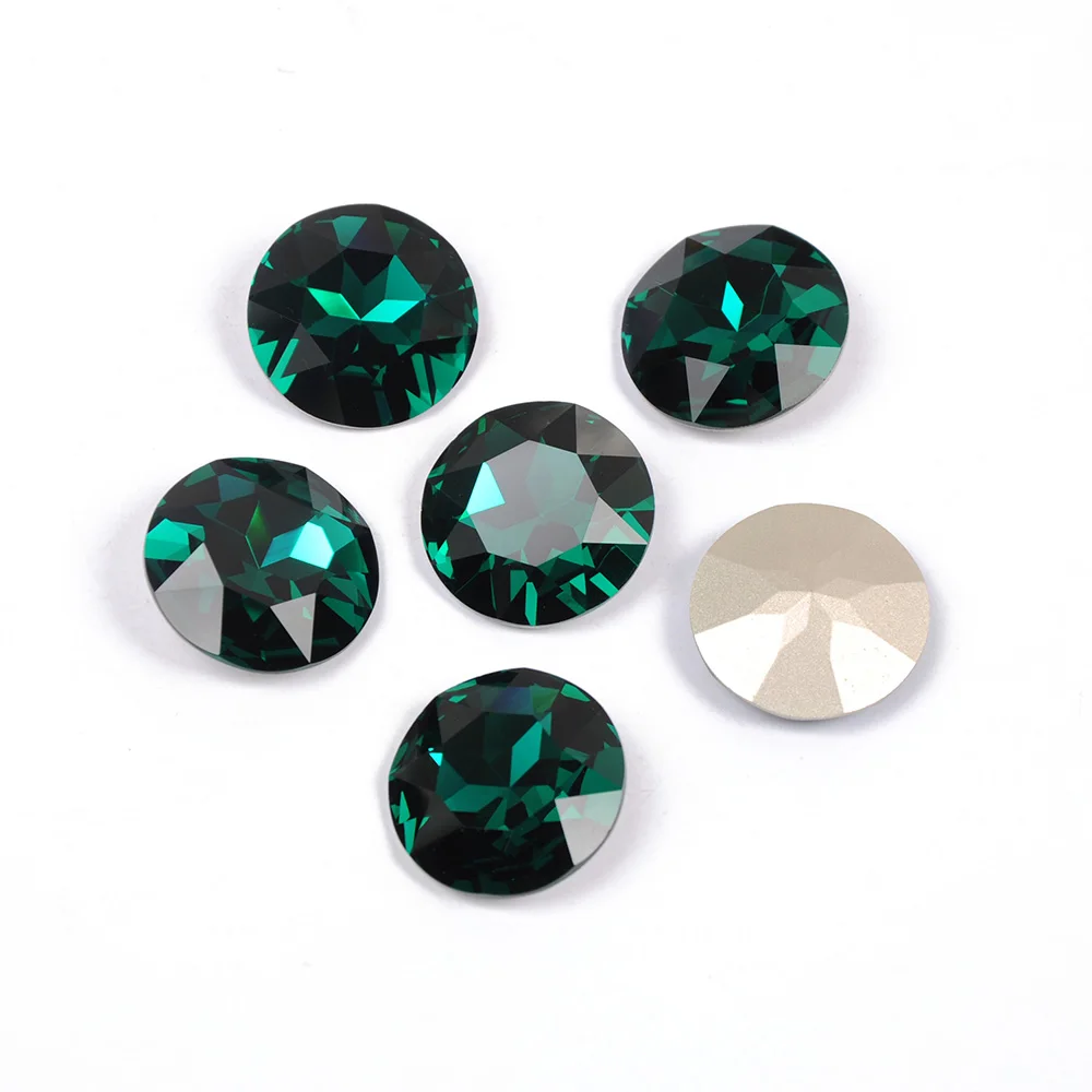 YANRUO 1201 Runde 27mm Genähte Steine Glaskristalle Große Strasssteine Rivoli Pointback DIY Diamantsteine für Schmuck und Kleidung – Detail 13