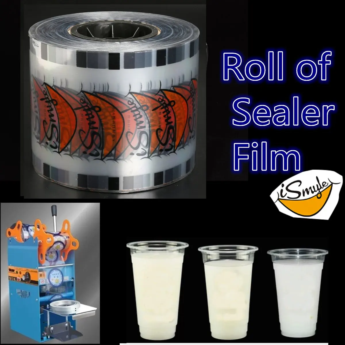 Cup Sealer bubble tea juice drink film cover sealing film for cup sealer sealing machine 2500 Cups cover 95mm