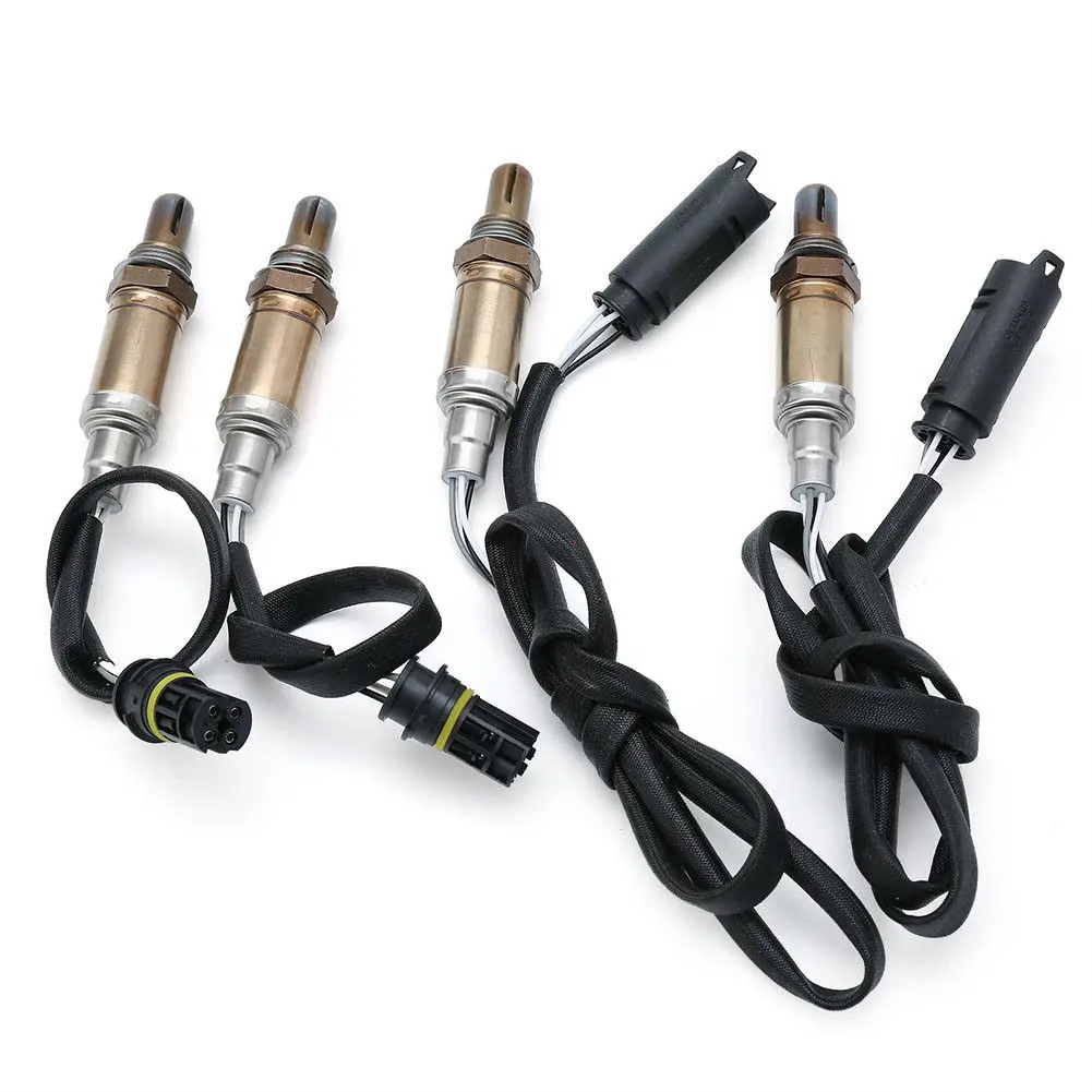 4PCS Oxygen Sensor Upstream+Downstream For BMW 323i 325i X3 X5 E39 E46 OEM 234-5134 234-4472  11781433940 0258005109 0258003477