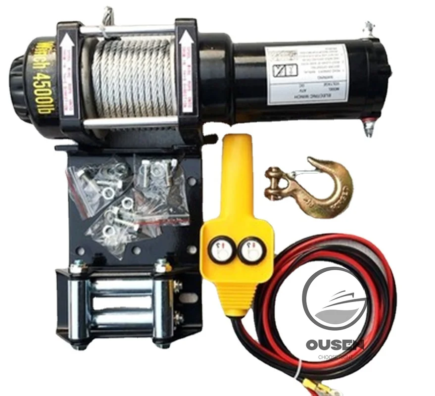 

3000lbs 4000lbs 4500lbs Vehicle Self-rescue Off-road Winch 12V 24V Off-road Vehicle Winch Electric Winch for Vehicle Crane