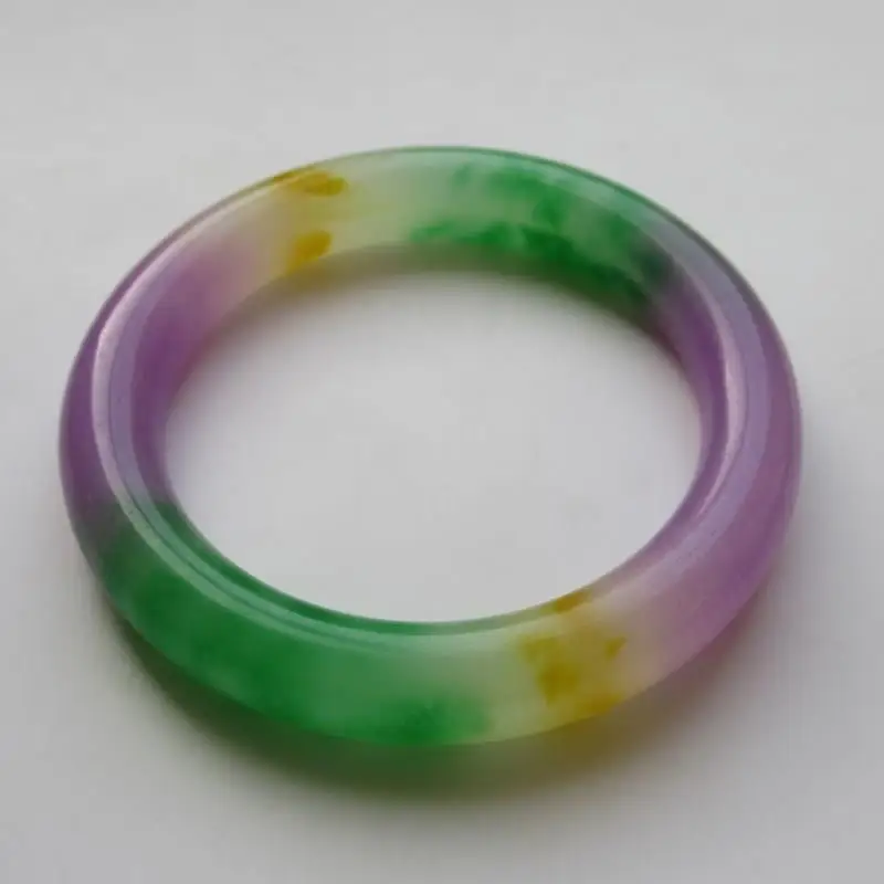 2020 Hot sale Natural100% real jade bangles Three color quartz Jade Bracelet Give a girl friend Bracelet Jewelry image 3