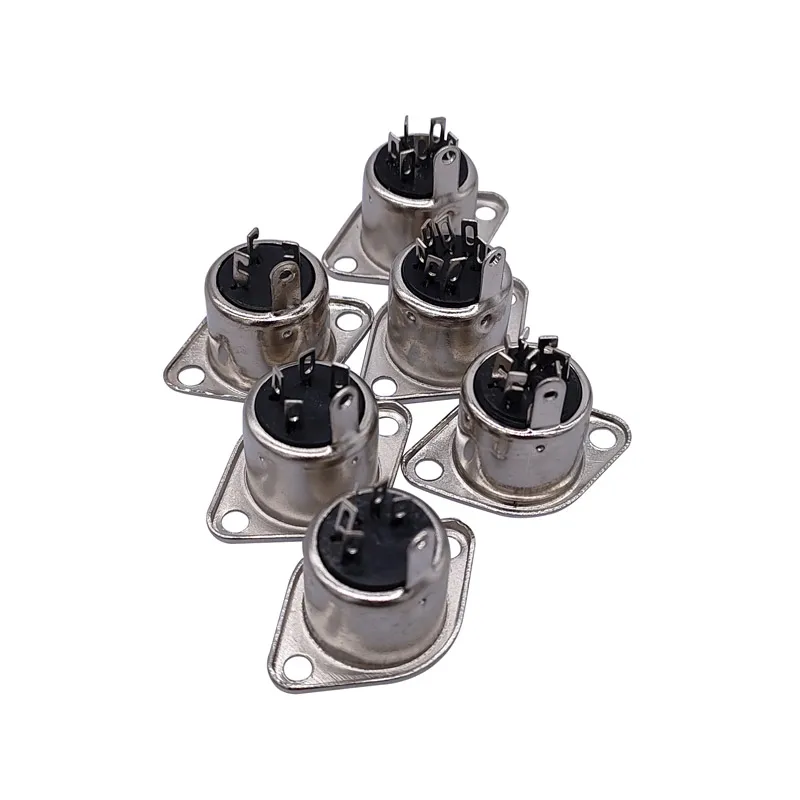 5Pcs Computer Keyboard Plug 3/4/5/6/7/8Pin DIN S Terminal Connector Female Socket Mount adapter SOLDER MIDI cable connector image 2