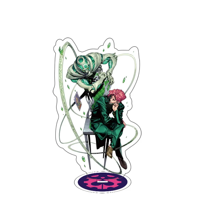 Nuovo 15CM Anime JoJo Bizarre Adventure supporto acrilico di grandi dimensioni figura modello portatarga Cake Topper animazione regali periferici